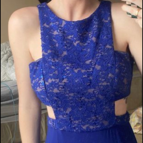 Royal Blue Gown Dress - Picture 1 of 4